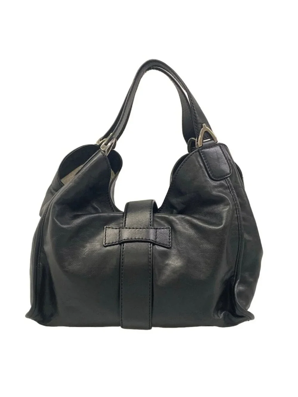 Gucci Shoulder Bag Soft Stirrup Black